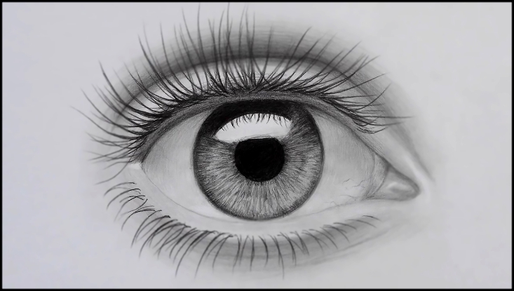 Как нарисовать глаза карандашом - обучающий урок 