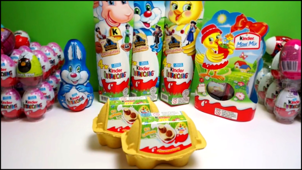 4 Киндер Сюрприз Джой Яйца в коробочках 4 Kinder Joy Surprise Eggs Unboxing 