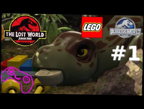 LEGO Jurassic World Jurassic Park: The Lost World Isla Sorna Walkthrough 2 Players gameplay FullHD