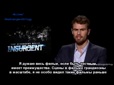 Theo James Интревью Тео Джеймса для ET русские субтитры Insurgent promo