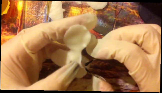 МK по полимерной глине- Орхидея - Polymer clay orchid tutorial