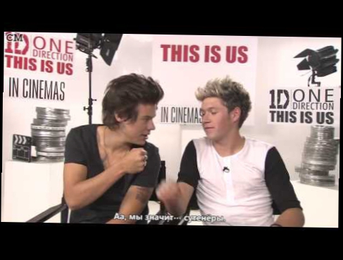 One Direction Harry Styles & Niall Horan This is Us interview [RusSub]