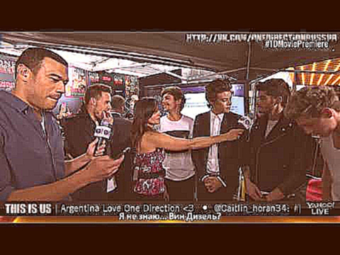 One Direction׃ This Is Us Red Carpet Premiere   Interview with Michael Yo and Nikki Boyer