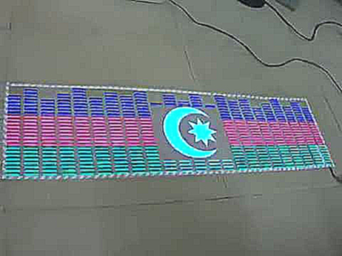 Эквалайзер на стекло авто - Флаг Азербайджана 90/25см - лучший и оригинальный подарок