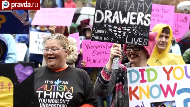 Душой и телом: Женщины и геи США маршируют против Трампа