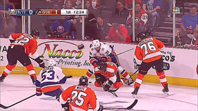 Philadelphia Flyers vs New York Islanders - 1 period. 21.09.2015