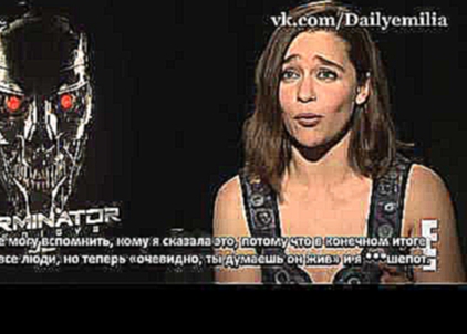 ИНТЕРВЬЮ  Emilia Clarke Is Hopeful Jon Snow Is Alive rus sub