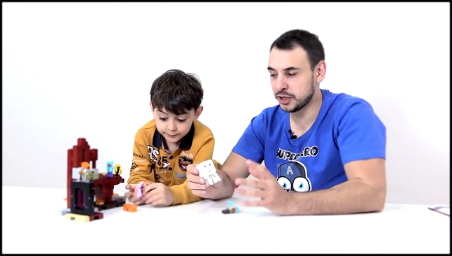 Видео для детей: Папа Роб и Ярик. МАЙНКРАФТ. Как сделать портал? Играем в игры майнкрафт minecraft