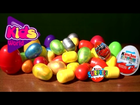 45 Surprise Eggs, Kinder Surprise, Kinder joy And Other Toys For Your Children - Kids World