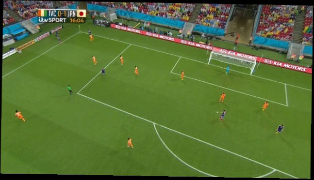 Keisuke Honda's goal for Japan against Cote d'Ivoire, June 14 2014