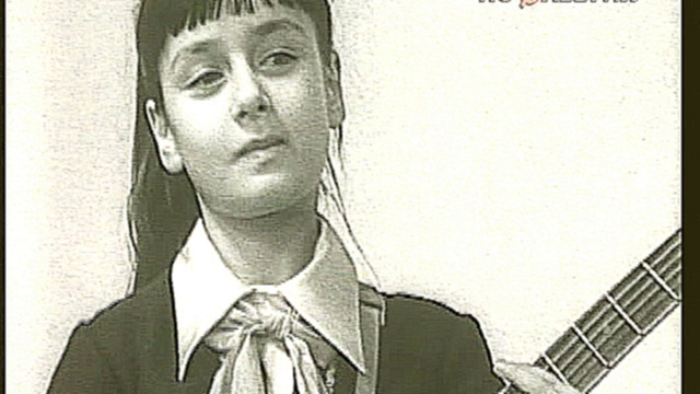 1973 Мзиури. Тамара Гвердцители в школьном ансамбле. 