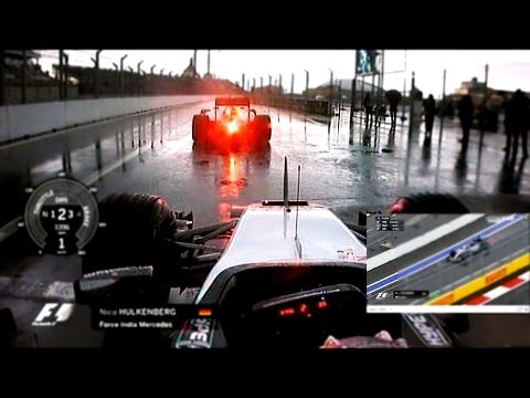 F1 Onboard™ Full Russian wet FP Formula 1 Cockpit 2015 - Natural Sound