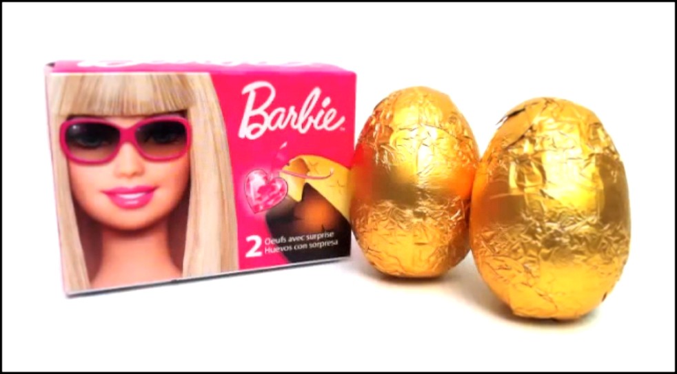 2 Сюрприз Шоколадных Яйца Барби Игрушки 2 Surprise Eggs Barbie Toys Unboxing 