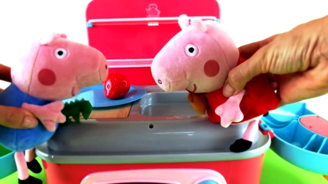 ✿ Свинка Пеппа против Микроба - Урок гигиены для детей - Моем руки, фрукты и овощи