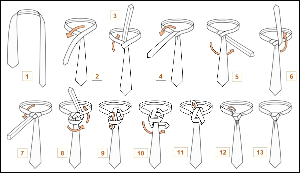 Как завязать галстук узел Тринити
